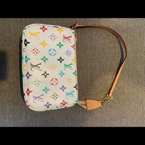 Colorful monogram purse